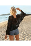 Lace Bell Sleeve Beach Cover-Up
