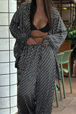 Elegant Patterned Pants Set