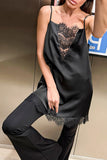 Lace-Trim Slip Dress