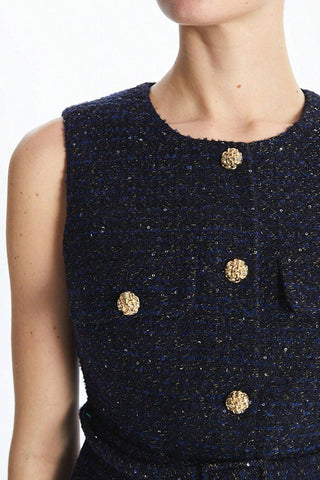 Embellished Buttoned Vest