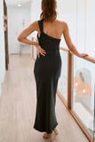 One-Shoulder Casual Maxi Dress