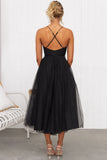 Spaghetti Strap Tulle Evening Dress