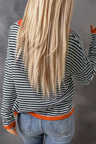 Striped Knit Sweater