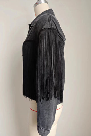 Fringe Denim Jacket