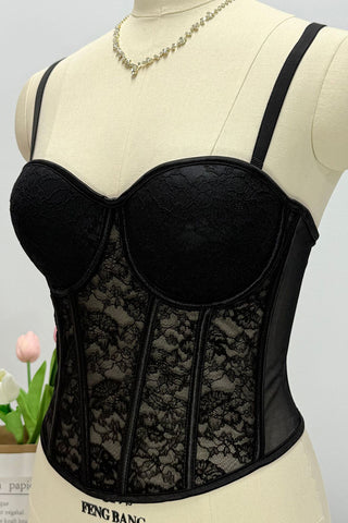 Lace-Detail Bustier Cami