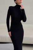 Elegant Open-Back Evening Gown