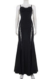 Lace-Panel Evening Gown