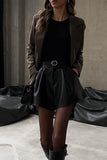 High-Waist Casual Shorts
