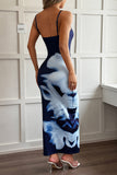 Floral Print Sleeveless Midi Dress