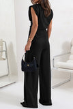 Stylish Draped Two-Piece Set