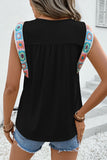 Boho-Style Sleeveless Tee