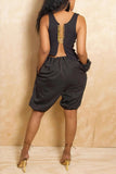 High-Waist Balloon Casual Shorts