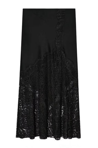 Lace Detail Maxi Skirt