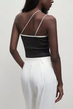 Stylish Asymmetrical Strap Tank Top