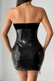 Strapless Sequin Mini Dress