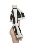 Cropped Shearling Trim Jacket