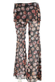 Flared Polka Dot Casual Pants