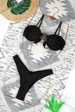 Elegant Bikini Set with Sun Accent