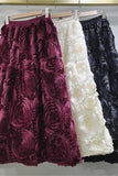 Rosette Textured Skirt