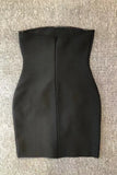 Embellished Strapless Evening Dress