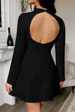 Stylish Long-Sleeve Casual Dress
