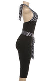 Halter Tie-Waist Jumpsuit
