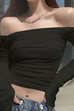Off-Shoulder Long Sleeve Top