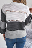 Button-Accent Knit Sweater