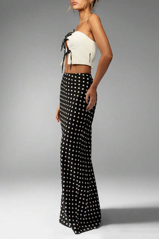 Polka Dot Maxi Skirt