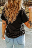 Valentines Slogan Floral Bow Printed T Shirt