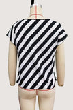 Striped Tie-Front Tee