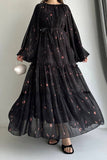 Flowing Floral Tiered Maxi Dress