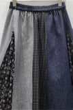 Patchwork Midi Skirt
