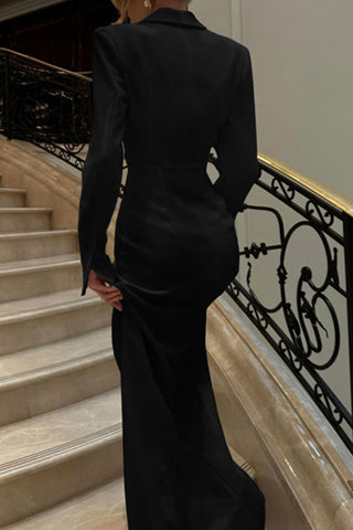 Elegant Button-Down Maxi Dress