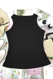 Sleeveless Ribbed Tank Top