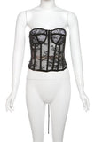 Elegant Lace Bustier Tank