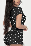 Heart Print Loungewear Set