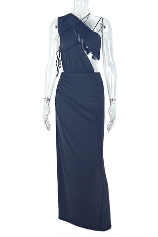 One-Shoulder Ruched Dress