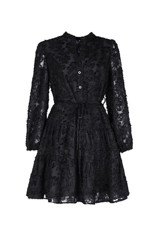 Button-Front Casual A-Line Dress