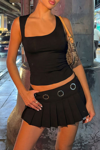 Asymmetric Cutout Tank Top