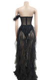 Stunning Strapless Evening Gown