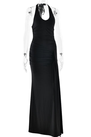 Elegant Halter Evening Gown