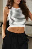 Striped Cropped Tank Top