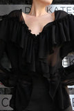Off-Shoulder Ruffle Blouse
