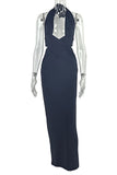 Halter-Neck Maxi Dress