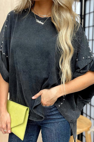 Studded Oversized T-Shirt