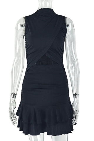 Sleeveless Cut-Out Casual Dress