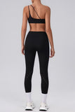 High-Waisted Perforated Casual Leggings