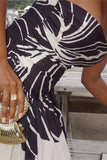 Strapless Floral Vacation Dress