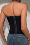 Chic Tie-Front Corset Top